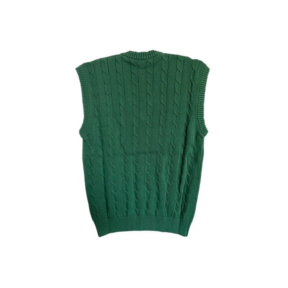 Kappa Robe Knit Vest Golf Green Large Italy Made New - Picture 3 of 7